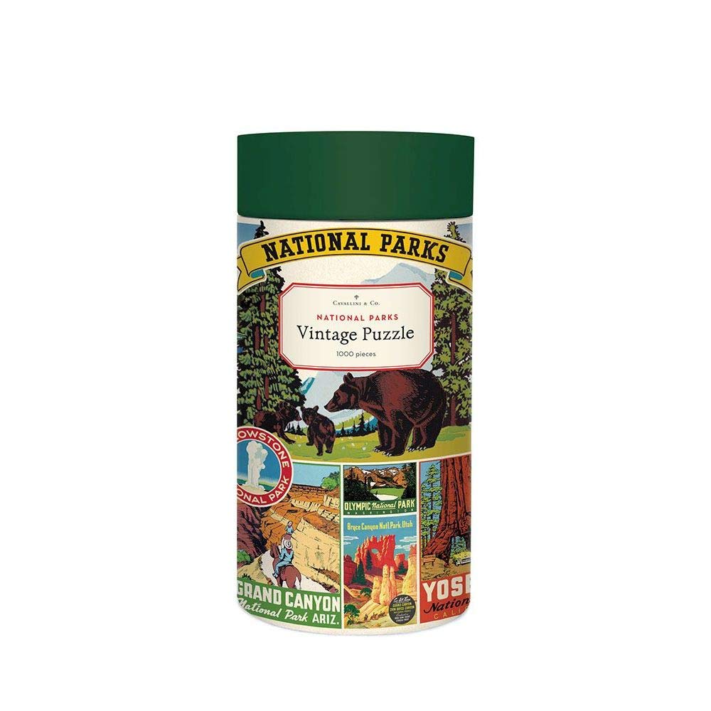 Cavallini Papers & Co. National Parks 1,000 Piece Puzzle, Multi