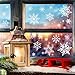 White Snowflakes Window Clings Decal Stickers For Christmas Decorations Ornaments Party Supplies 184 pcs