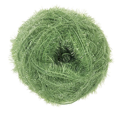 Red Heart Scrubby Sparkle Yarn, Avocado