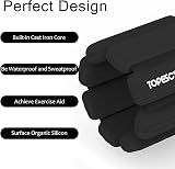TOPESCT Adjustable Wrist Weights Set of 2 1 lb Each Black view 3