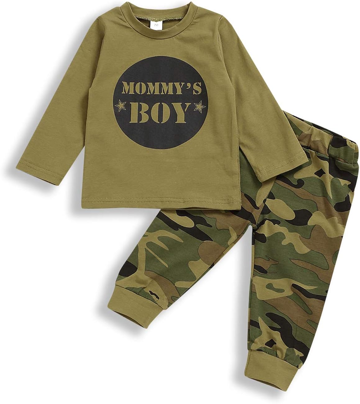 Boys Army Camo New York Motif Long 