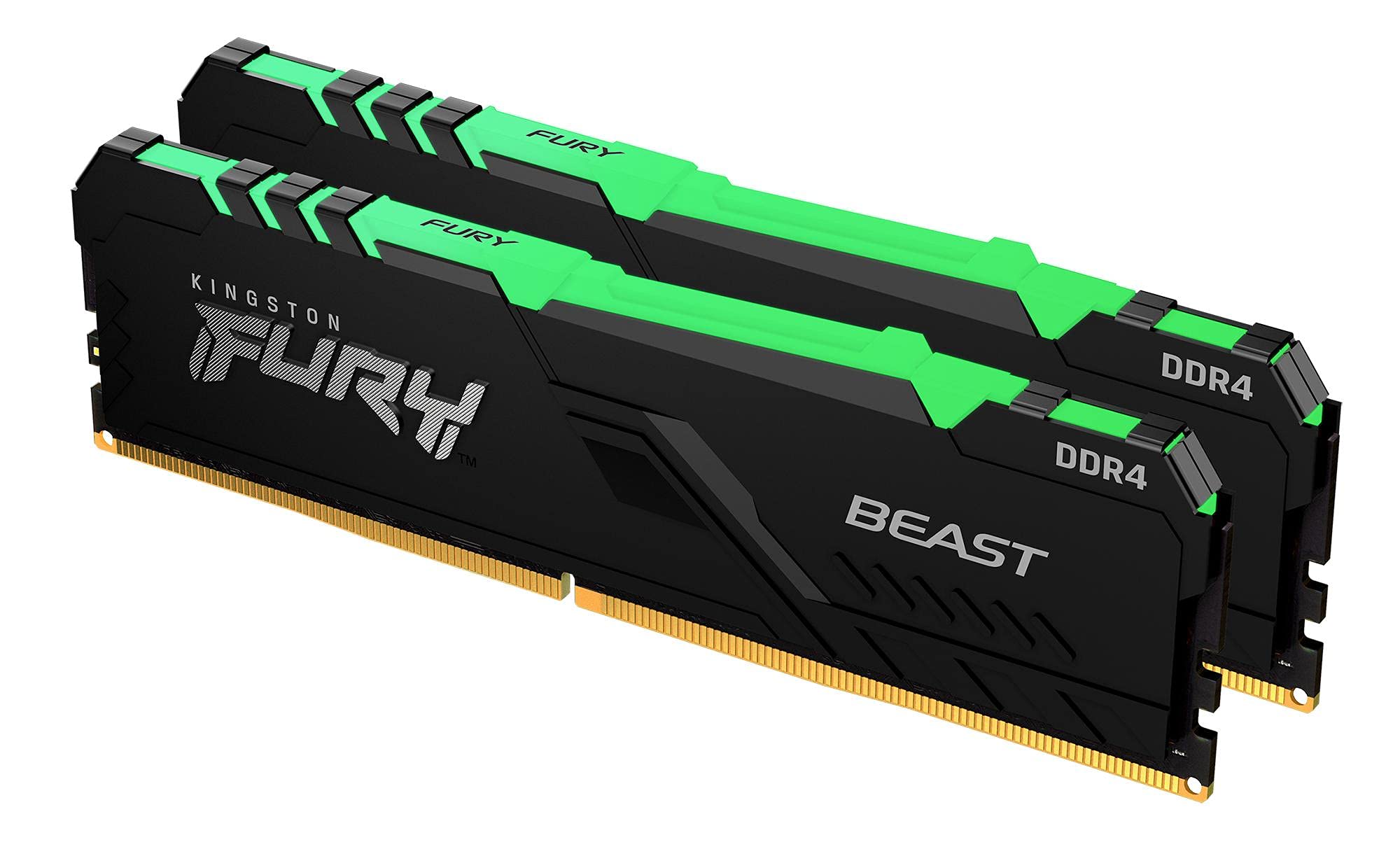 Kingston FURY Beast RGB 32GB (2x16GB) 3000MHz DDR4 CL15 Desktop Memory Kit of 2 KF430C15BB1AK2/32