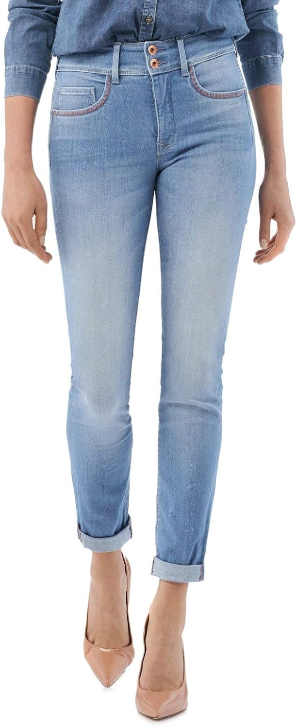 Salsa Push in Secret Slim Jeans with Embroidery Blue Amazon.co.uk