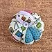 eZAKKA Pin Cushion, Pin Cushions for Sewing Pin Holder Needle Cushion Band Wearable Pincushion (Sewing Necessities Pattern Green)