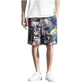 短パン メンズ 大きいMasinalメンズラージサイズコットンとリネンのナショナルスタイルハーレムパンツショートパンツ 春夏 大きいサイズ 綿 カジュアル 半パン 半ズボン 多いポケット ゆったり M-XXXXXL