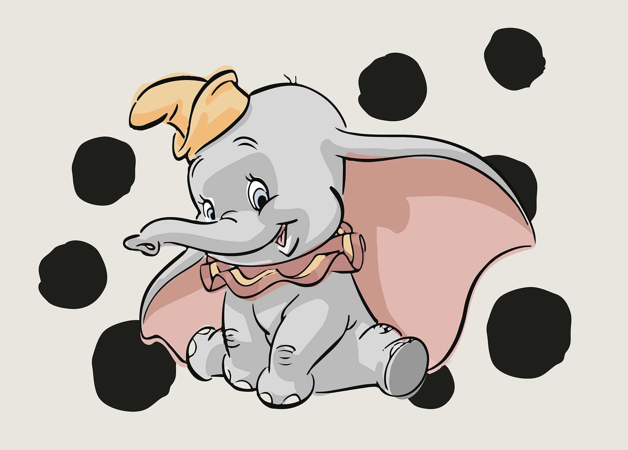 Komar Dumbo Dots Landscape - Size: 70 x 50 cm Wall Picture Poster Art Print (without Frame) Disney
