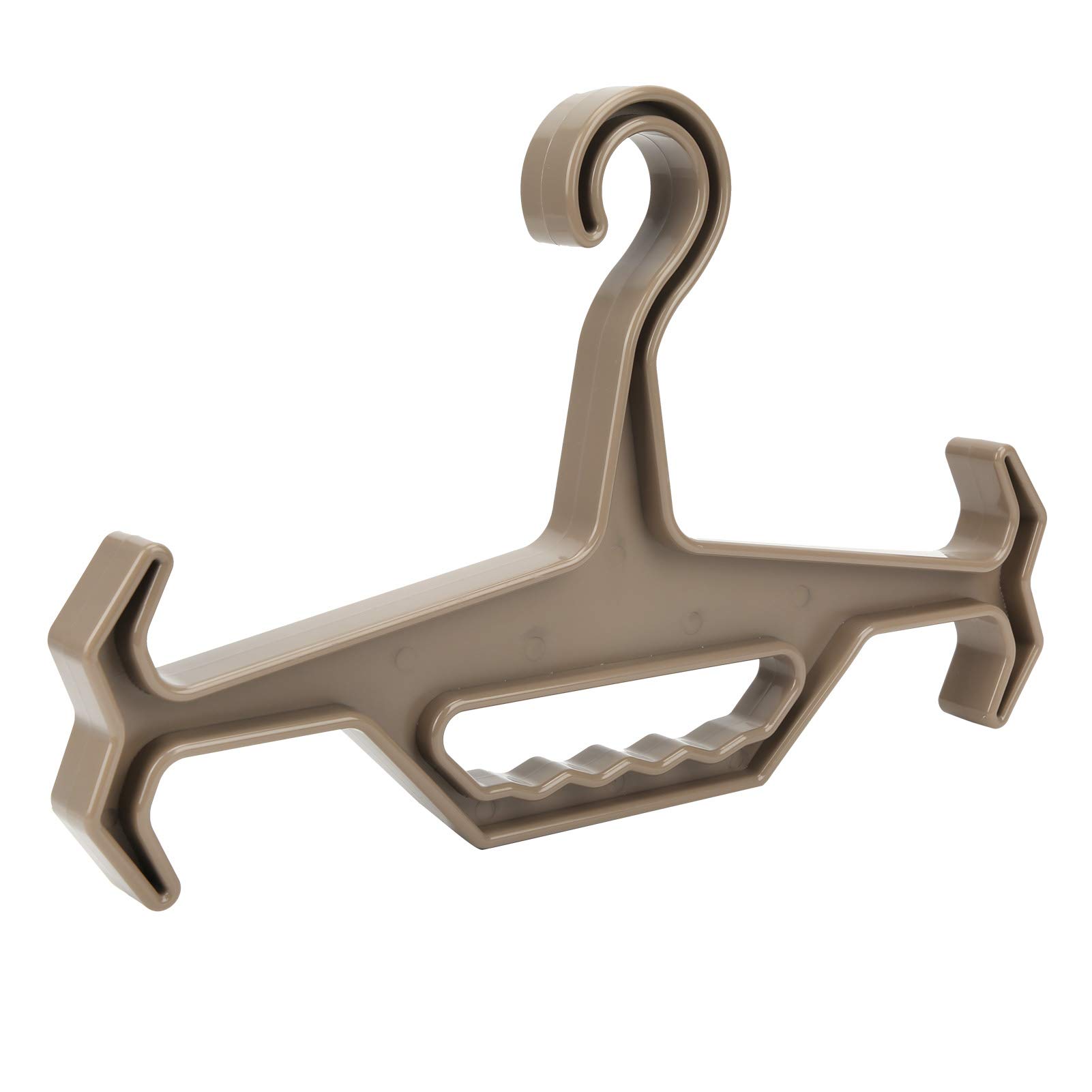 Tiiyee Heavy Duty Tactical Hanger, Airsoft Chest Rig Hunting Gear Coat Hanger Swat Vest Police Load Capacity Portable Plate Carrier for Airsoft Vest Outdoor Hang Scuba Wear Survival Equipment Grey