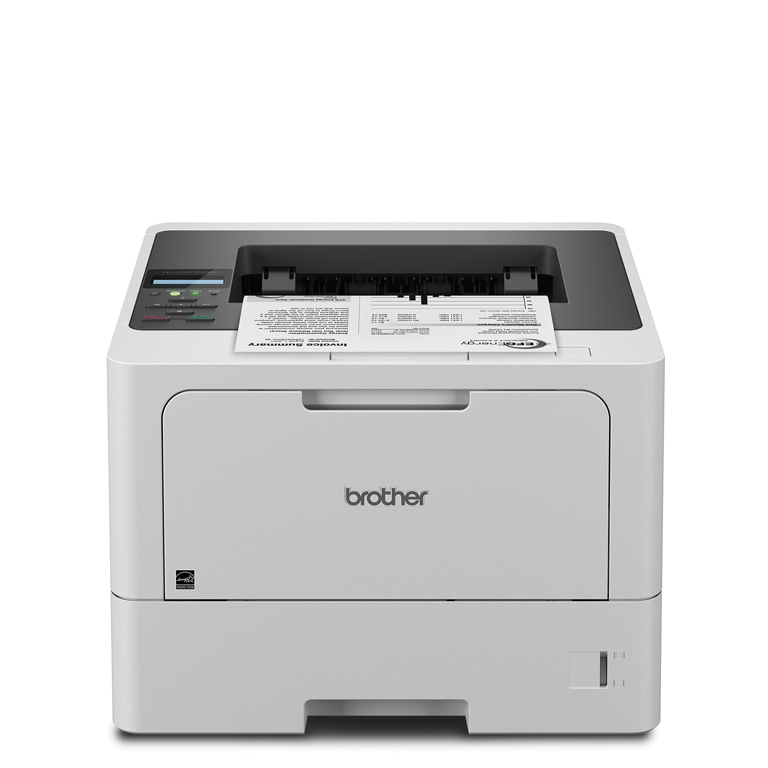 Brother HL-L5210DN Business Monochrome Laser Printer with Duplex Printing, Versatile Paper Handling, Mobile Printing, and Gigabit Ethernet Networking, Works with Alexa