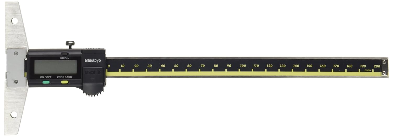 Digital ABS AOS Depth Caliper 0-200 mm, multi-coloured
