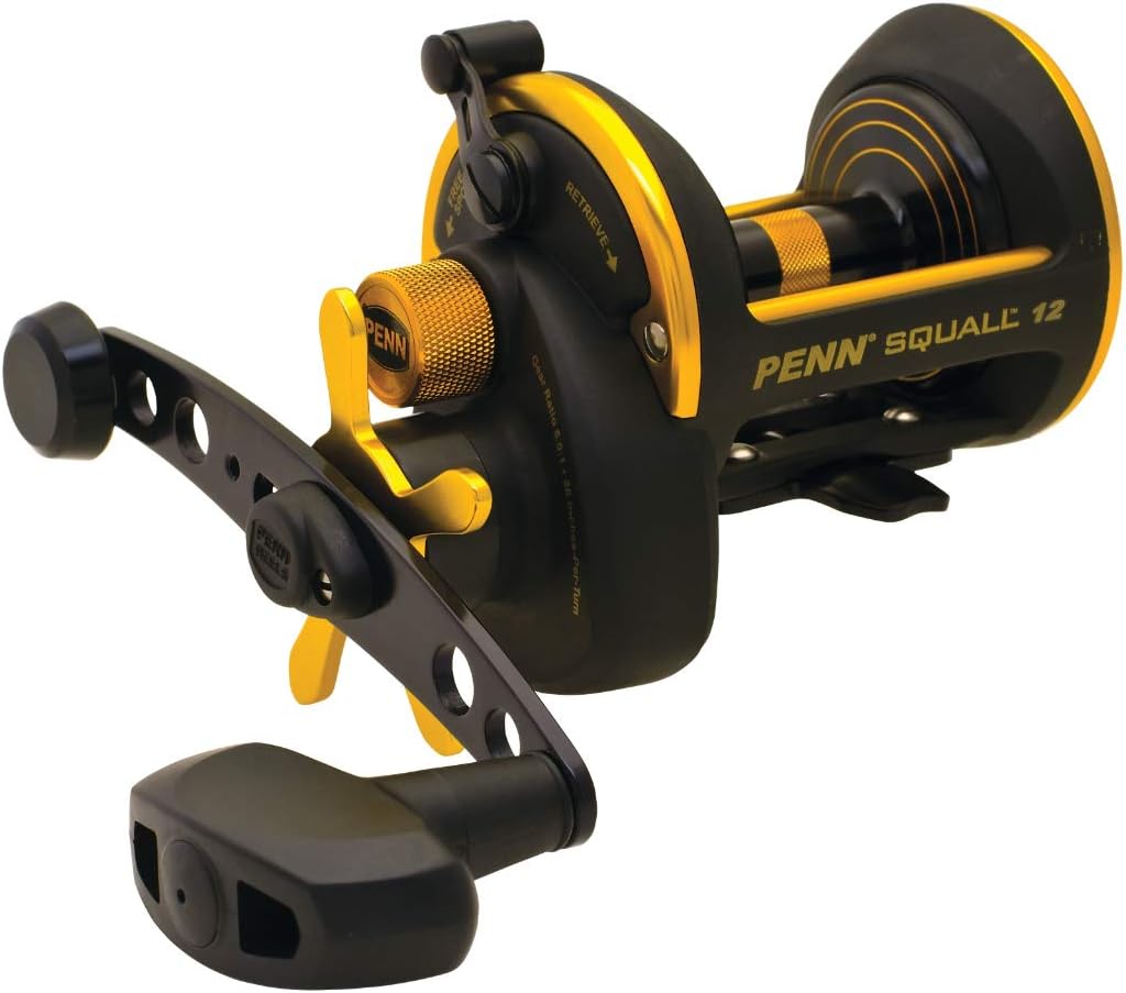 Squall Star Drag Conventional Reel, RH, 6BB + 1RB, 6.0:1 Ratio, Braid 20/500, 30/380, Mono 15/280, 17/240