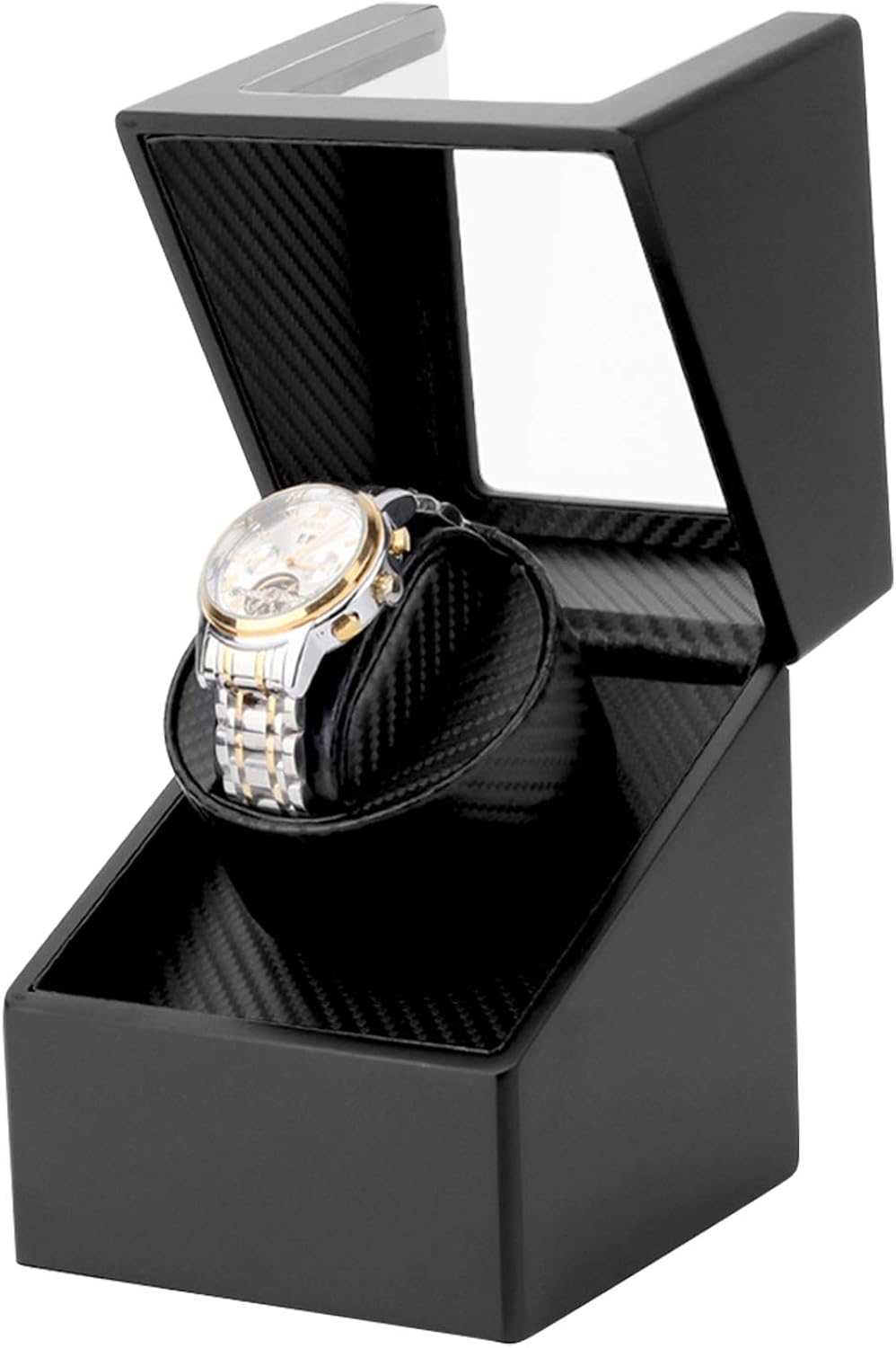 Remontoir Montre Automatique 4+6 Places - Boîte En Fibre Carbone, Rotation Horaire/anti-horaire - Pour Entretien Montres