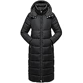 NUTEXROL Womens Winter Maxi Long Parka Coats Puffer Down Quilted Jacket with Hood