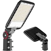 Kifflux 150W Led Parking Lot Light 120V Slip Fit Mount Dusk to Dawn | Photocell Function IP65 Waterproof Commercial Outdoor Lightings, 5000K Daylight Commercial Street Area Lights