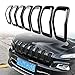 7pcs Black Front Grille Trim Inserts Cover Guard Compatible with Jeep Cherokee 14 15 16 17 18