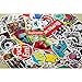 SupplyPro 100PCs Waterproof Graffiti Stickers - Random Style Mix Lot Fashion Unique Stickers for Suitcase Skateboard Snowboarding Helmet Luggage Guitar Car Bike Bicycle Laptops(E)