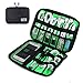 Travel Electronics Cable Organizer Bag Portable Storage Case for Hard Drive, Cords, Cables, Charger, Black-by Yblntek