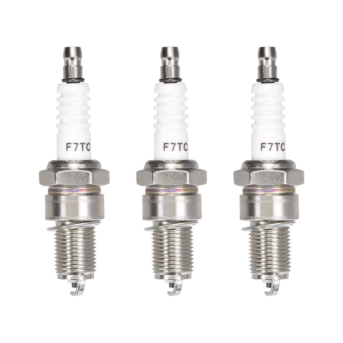 sourcing map F7TC Spark Plug for GX120 for GX160 for GX200 for GX240 Generator Lawnmower Tractor Rototiller Water Pump, 3pcs