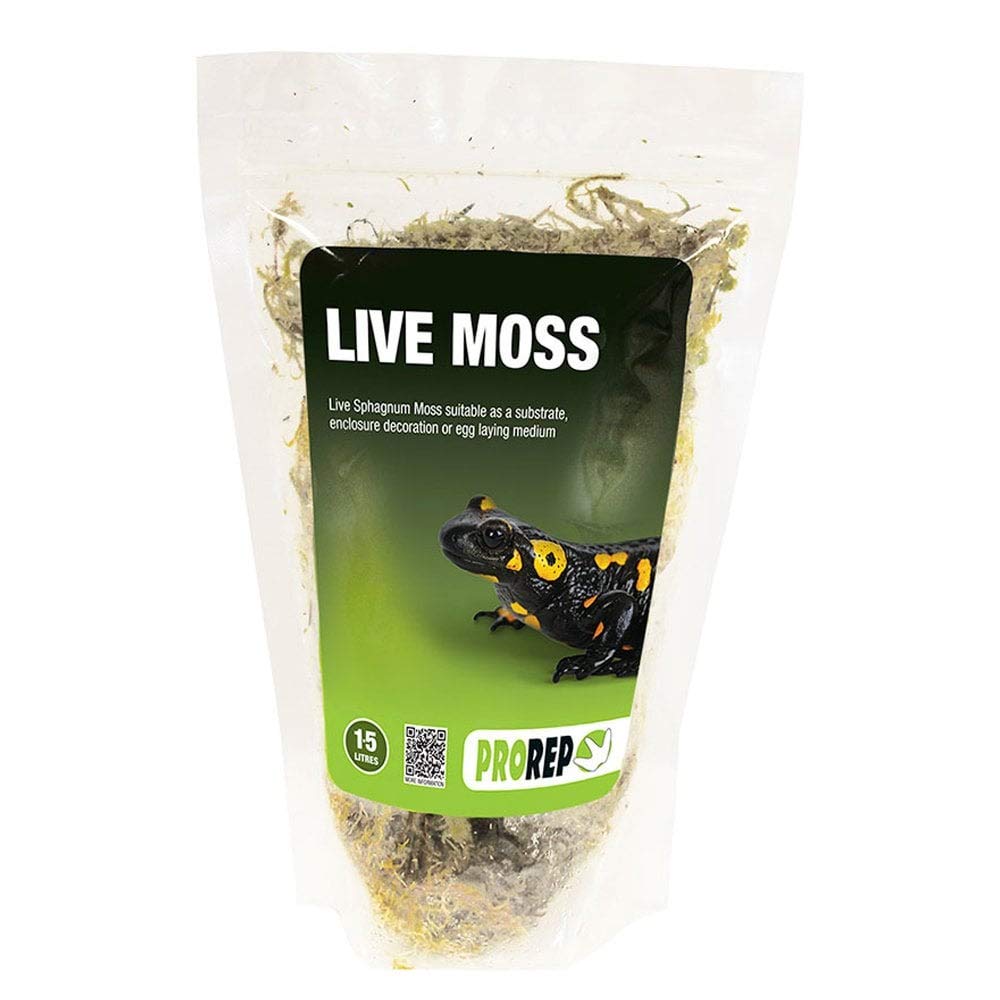 ProRep Live Moss Small Bag 1.5L | Natural Terrarium Moss Substrate | Reptile, Amphibian & Invertebrate Humidity Support | Shedding & Egg Laying Medium