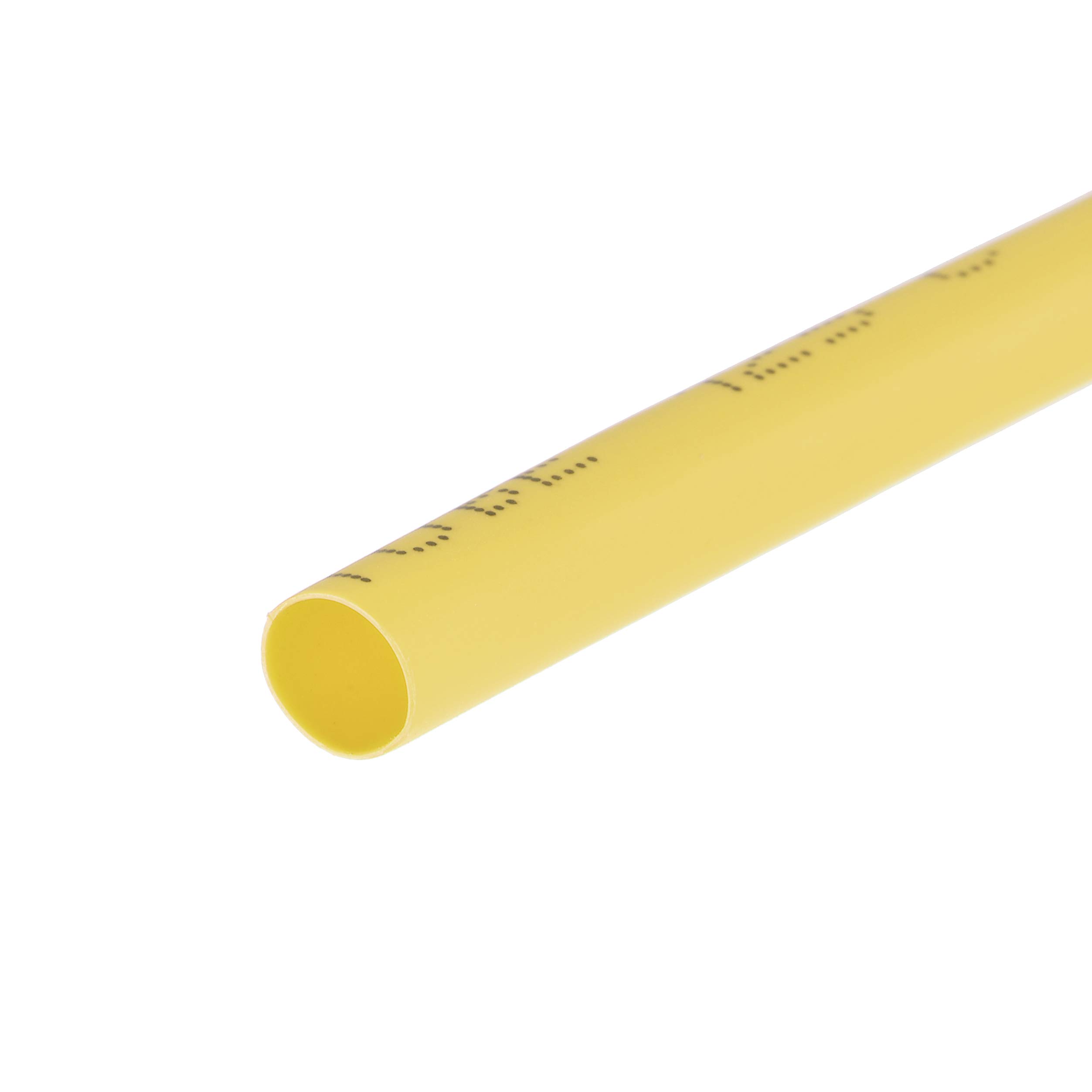 sourcing map Heat Shrink Tubing, 4mm Dia 2:1 rate Shrinkable Tube Cable Sleeve 7m - Yellow