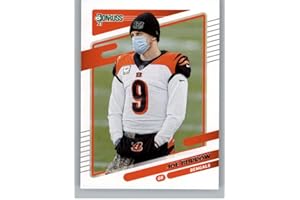 2021 Donruss Photo Variation #211 Joe Burrow Cincinnati Bengals Official NFL Football Trading Card From Panini America in Raw (NM or Better) Condition