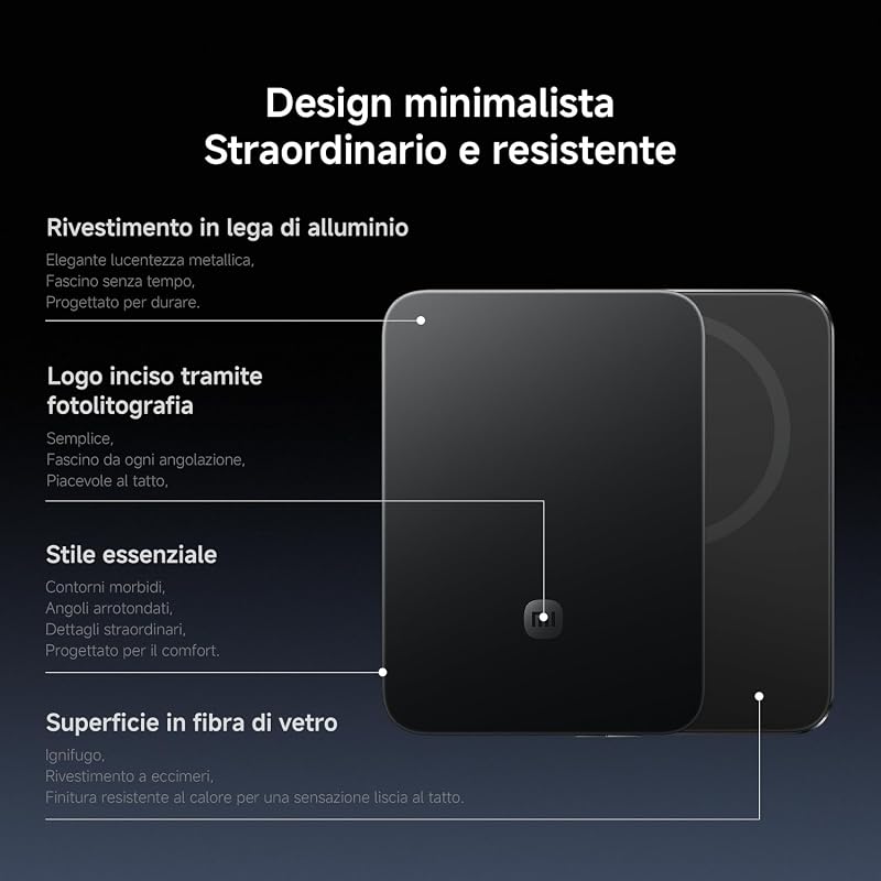 Ultrasottile Power Bank 5000mAh, 15W Magsafe, Argento