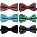 YOY Handcrafted Adorable Pet Bow Ties - 6-Pack Adjustable Neck Tie 10