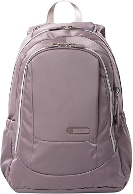 - Mochila para Ordenador Portátil 14 Pulgadas, Modelo Goctal 2.0, Mochila Oficina e Instituto, 3 Compartimentos, Bolsillo Botella, Espaldar Ergonómico, Cómodas Correas en S, Color Keepsake Lilac