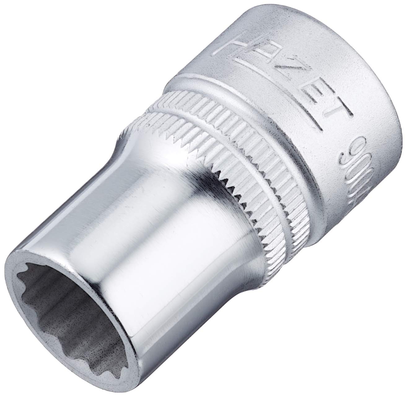 HAZET 900AZ-1/2 38 mm 12-Point Traction Profile Socket - Chrome-Plated/Polished