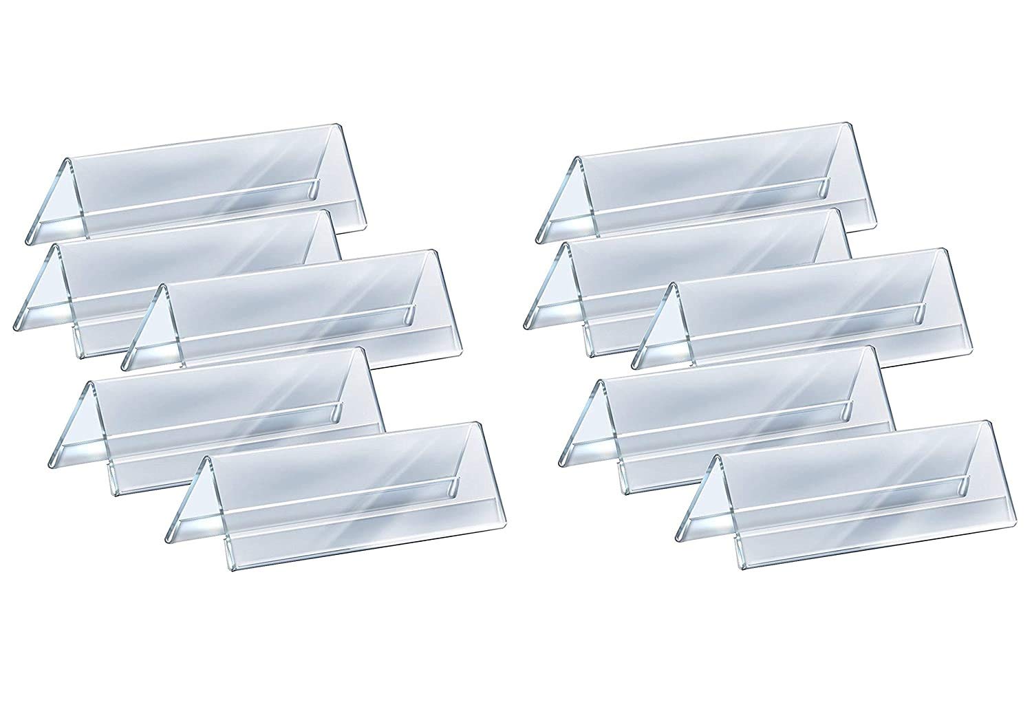 LRS Premium Grade Clear Acrylic 2Sided Display Option VShaped Desk