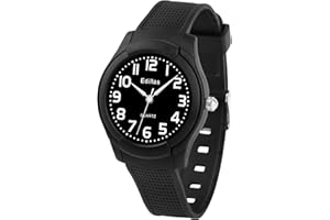 Edillas Kids Analog Watch for Girls Boys, Children Waterproof Learning Time Wristwatch Easy to Read Time for Child