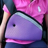 JCNCE Car Child Safety Cover Harness Repositions Strap Adjuster Pad Kids Seat Belt Seatbelt Clip Booster Adult Children Seat Belt Clips (Purple)