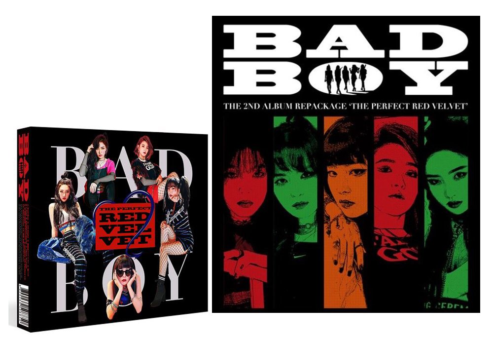 2nd Repackage Bad Boy Kpop Red Velvet The Perfect Red Velvet Album Cd Official Poster Photo Book Photo Card Gift 4photo Cards Set Amazon Com Music