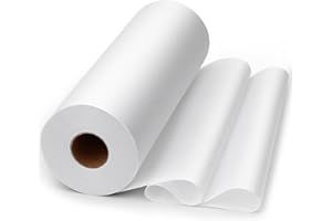 UzecPk Medium Weight Fusible Interfacing for Sewing: 12" X 30yd Interfacing Fabric for Sewing White Iron-On Non-Woven Fusible Interfacing for DIY Crafts Supplies Quilting Collars