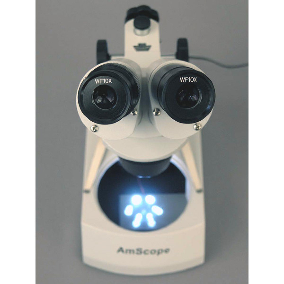 AmScope - 20X-80X LED Wireless Stereo Microscope Cordless, Black - Image 5