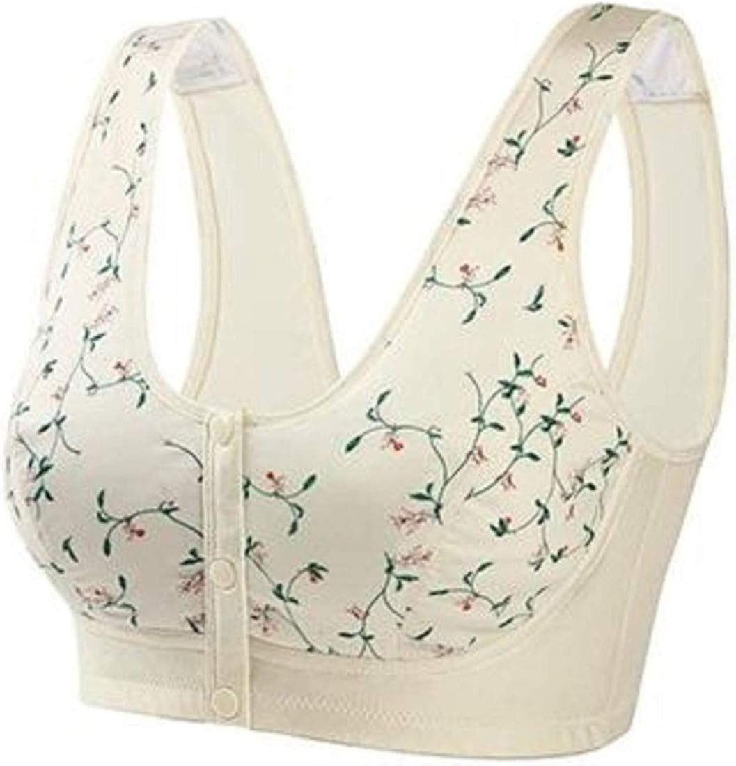 cotton front button bra