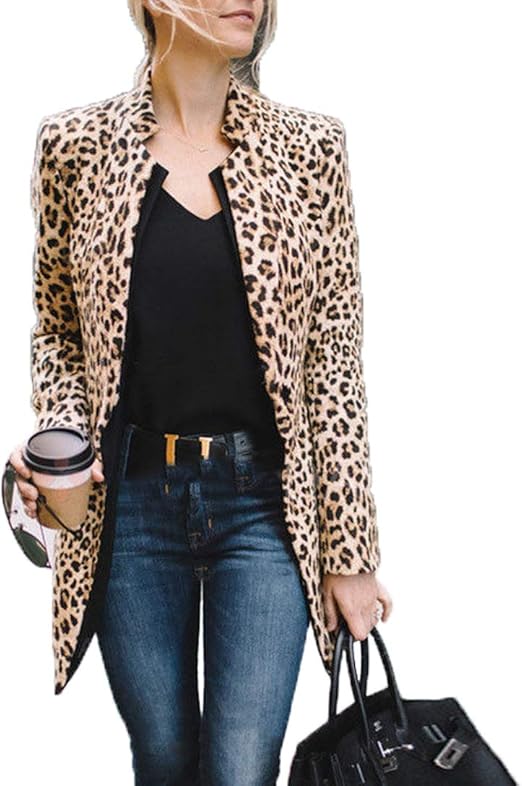leopard print blazer next