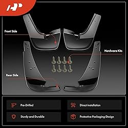 A-Premium Set of 4PCS Mud Flaps Splash Guards
