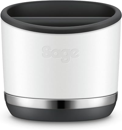Sage The Knock Box 10 Sea Salt Coffee Grounds Dispenser Stainless Steel