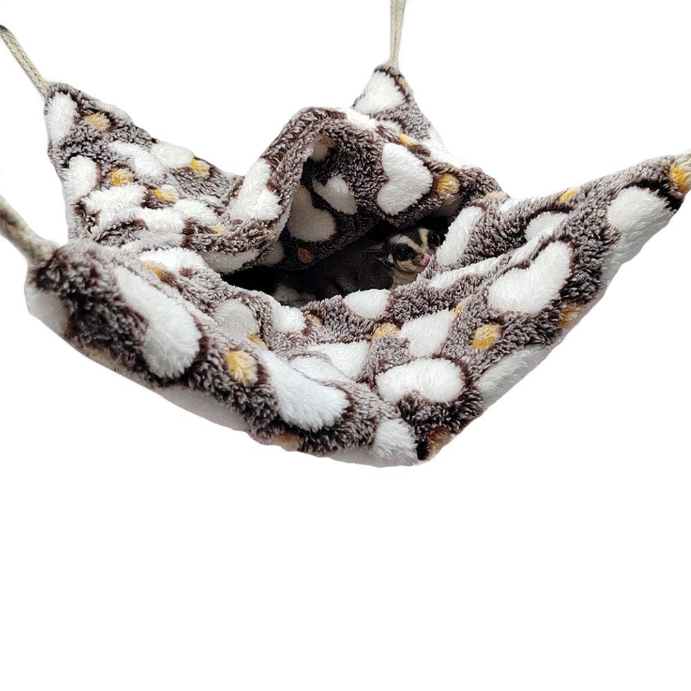 Oncpcare Envelope Shape Small Pet Hanging Nap Sack Sleep Bag Bed, Sugar Glider Cage Hammock, Guinea Pig Cage Accessories Bedding for Critter