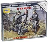 Zvezda German 81mm Mortar With Crew 1:72 - Model Kit Z6111