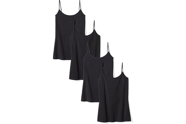 Amazon Essentials Women's 4-Pack Slim-Fit Camisole