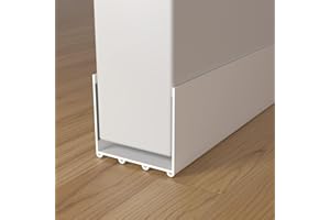 YYGCL Door Draft Stopper, 39” Length Cuttable Weather Stripping Door Seal, Strong Adhesive Door Sweeps for Exterior Doors (White)