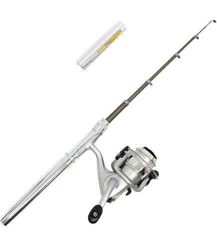 Amazon.com : Pocket Pen Fishing Rod and Reel Combos, 38inch Small Fishing Rod Telescopic with Spinning Reel, Lures, Hooks for Raft, River, Lake, Ice Fishing and So On : Sports & Outdoors Amazon.com : Pocket Pen Fishing Rod and Reel Combos, 38inch Small Fishing Rod Telescopic with Spinning Reel, Lures, Hooks for Raft, River, Lake, Ice Fishing and So On : Sports & Outdoors