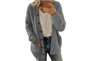 Winter Coats for Women 2025 Comfy Casual Long Sleeve Button Solid Pocket Cardigan Tops Blouse Coat Fashion Jackets