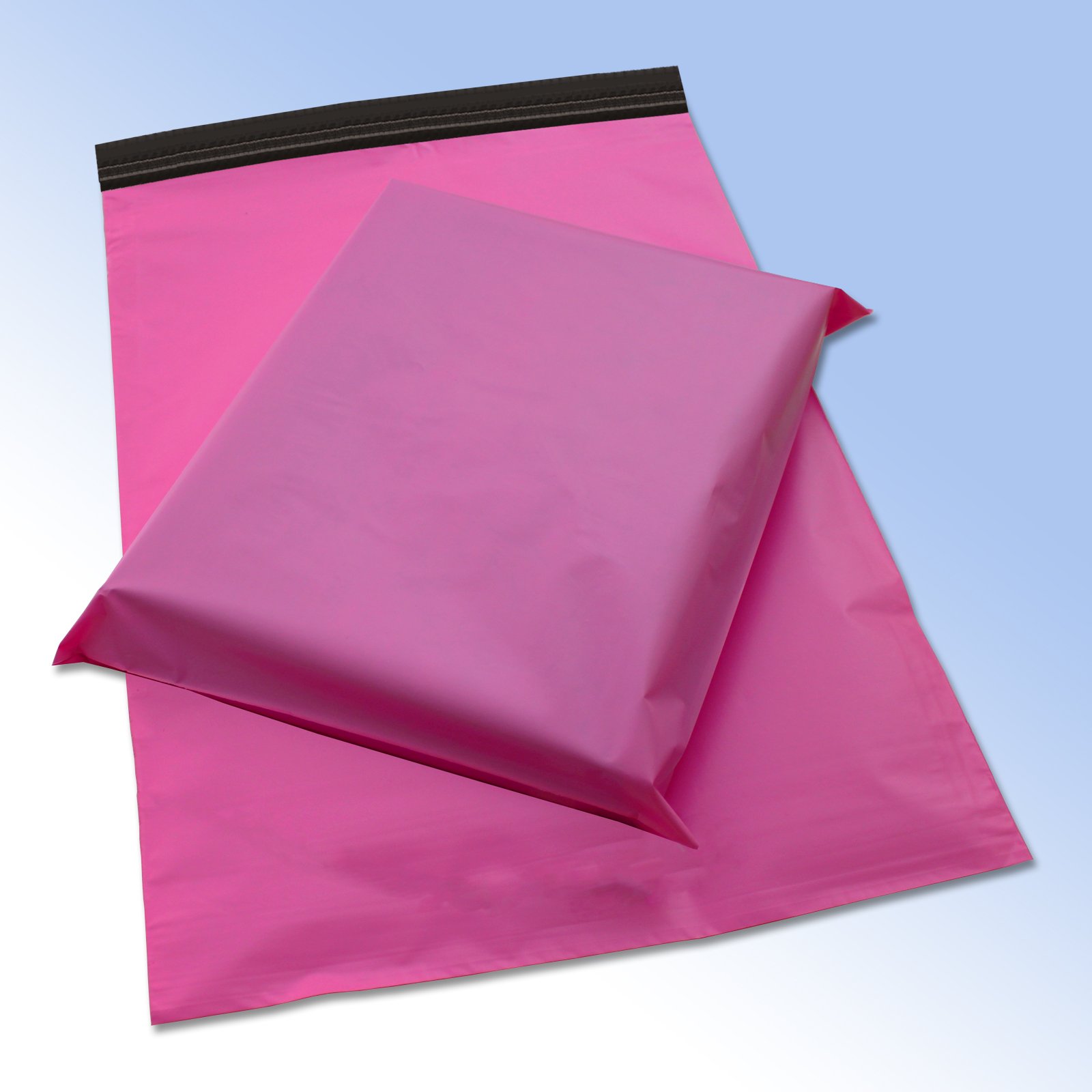 100 Pink Plastic Mailing Mail Post Postage Bags 12 x 16 REALPACK