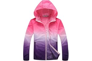 Clearance Rain Jackets for Women Waterproof Hooded Windproof Jacket Lightweight Full Zip Outerwear Plus Size Loose