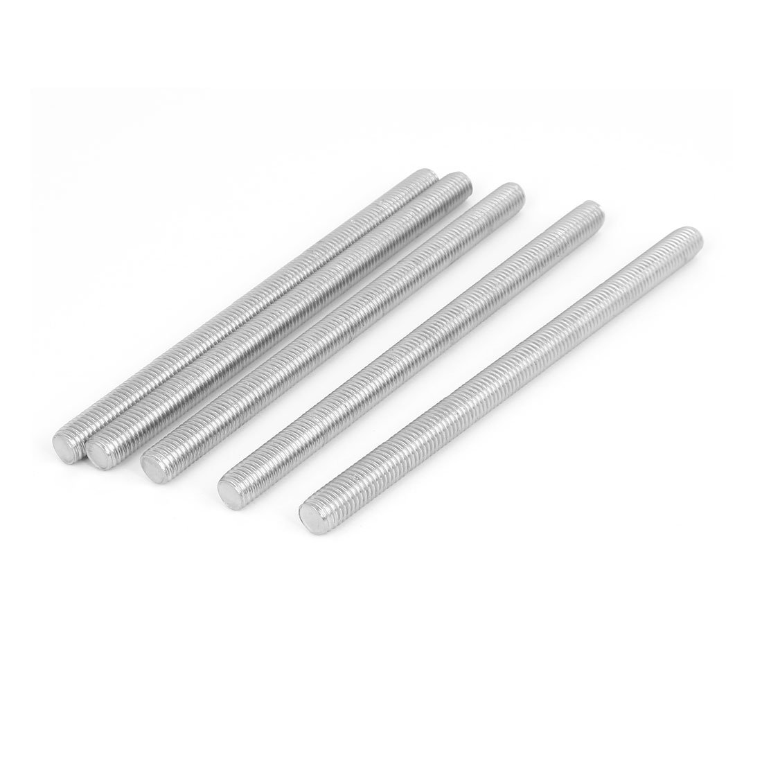 sourcingmap M10 x 180mm Metric Right Hand Thread Fully Threaded Rod Stud Fastener 5PCS