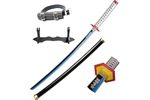 lkjad Cosplay Swords Tomioka Giyuu Samurai Katana Plastic Toy for Costume Play Halloween Cosplay Gift 40 in