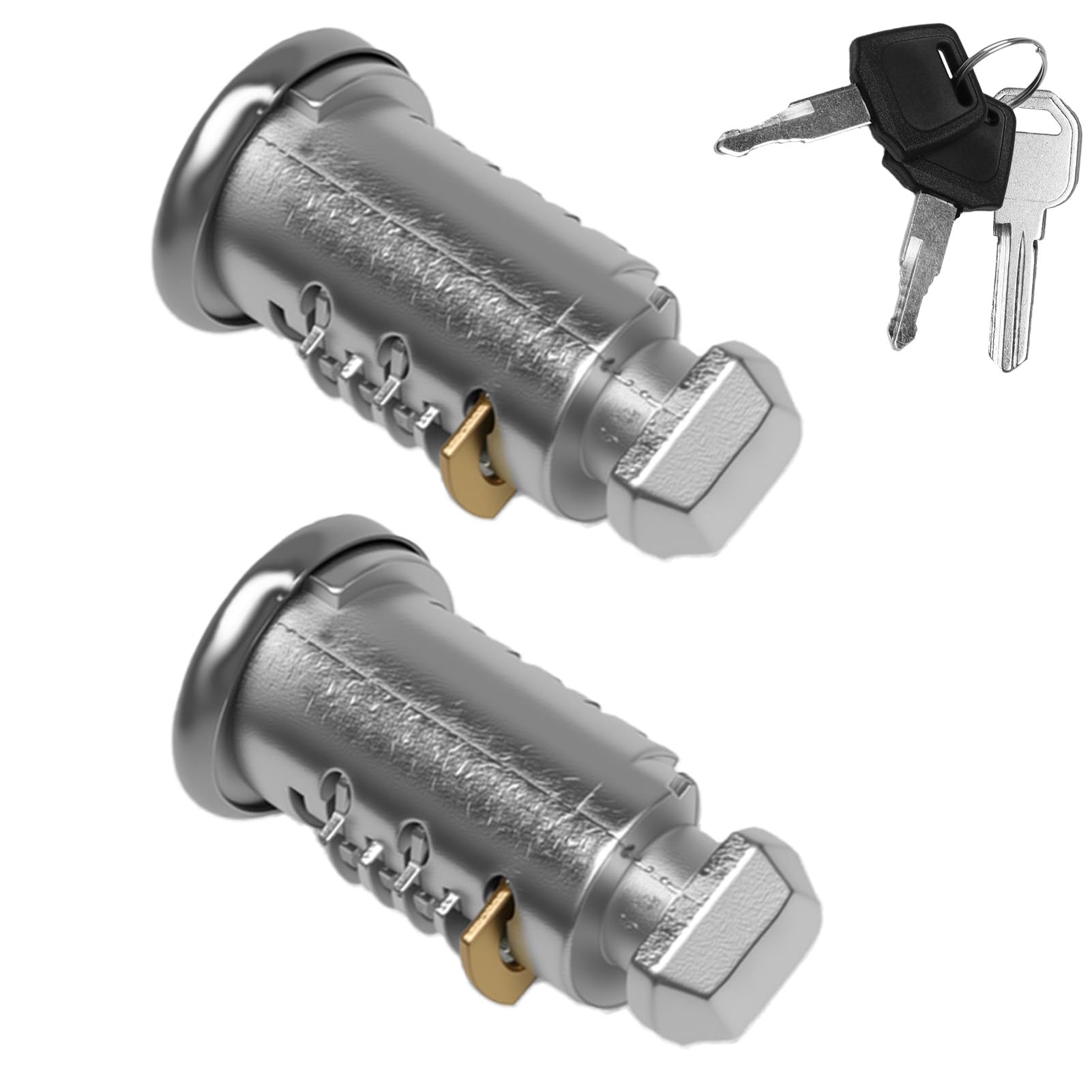 Photo 1 of 2 Pack Lock Cores with Keys Compatible with Thule One-Key System, Lock Cylinder with Key for Bike Rack, Roof Cargo, Ski Rack, Towers