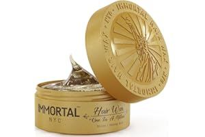 Immortal NYC One In A Million Hair Wax - 8 out of 9 Holding Ability, High Shine - All Natural Water-Based Hair Wax for Men - No Residue, All Hair Types